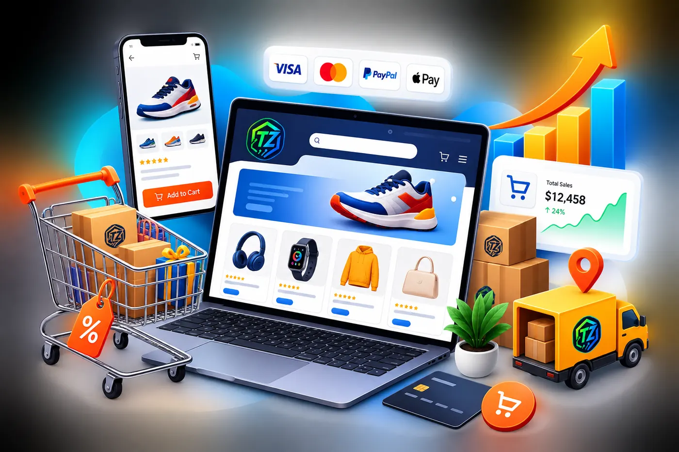 TechZilla E-Commerce Solutions services